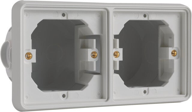 Niko Hydro Horizontaal Tweevoudig inbouwkader, grijs 700-75000