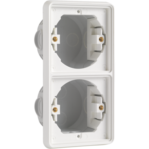 Niko Hydro Inbouwkader tweevoudig verticaal wit 701-74000