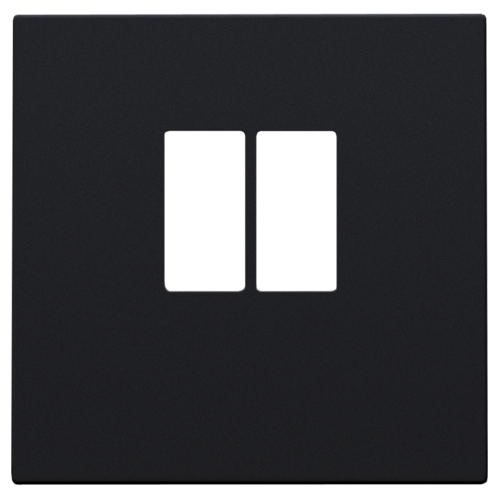 NIKO Afwerkingsset voor enkelvoudige luidsprekeraansluiting black coated 161-69801