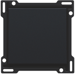 NIKO Afwerkingsset voor enkelvoudige schakelaar of drukknop black coated 161-61105