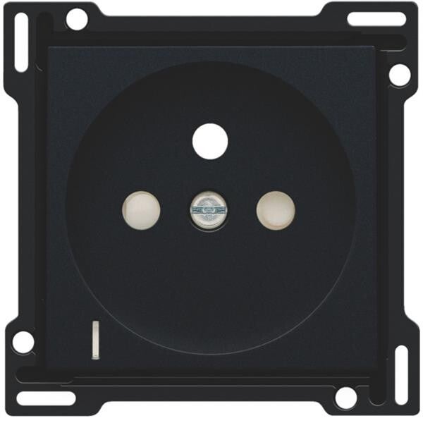 Niko afwerkingsset stopcontact met spanningsaanduiding zwart 161-66607