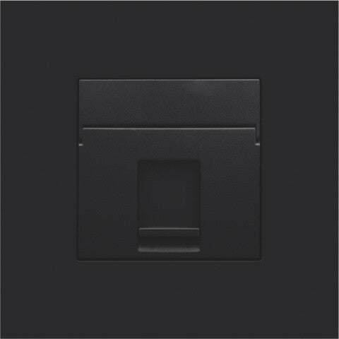 Niko afwerking voor enkelvoudige datacontactdoos Black Coated 161-65100