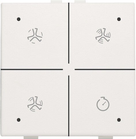 Niko Ventilatiebediening met led White 101-52054