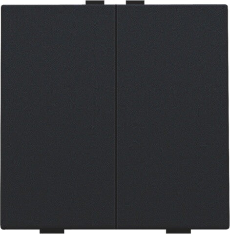 Niko Tweevoudige drukknop Intense Black steel 161-51002