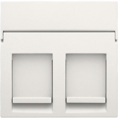 Niko afwerkingsset voor tweevoudige datacontactdoos kleur wit / 101-65200