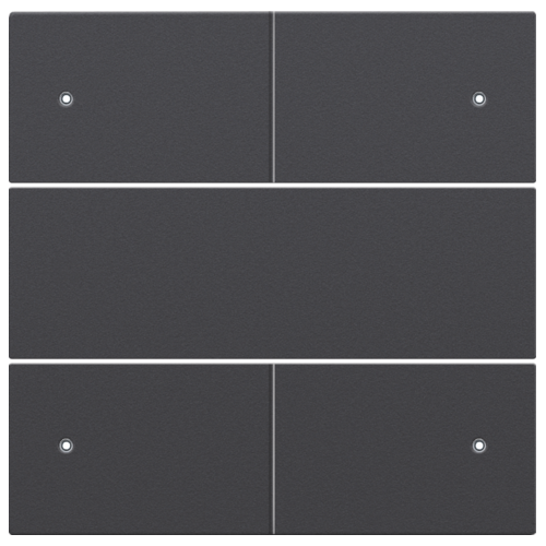 Niko Toets met LED 4-voudig voor drukknop 24Volt Antracite 122-40150