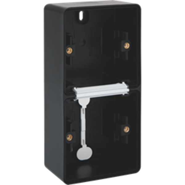 Niko Hydro tweevoudige verticale doos met membraam ingangen black 761-83201