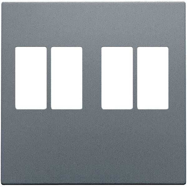 Niko Centraalplaat voor 2x luidsprekeraansluiting steel grey  220-69701