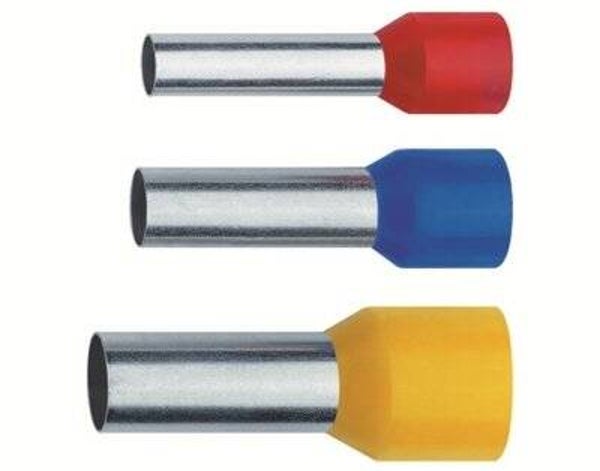 Adereindhuls geisoleerd 6mm per 100 stuks Geel