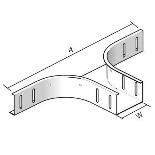 Aftakstuk-stuk kabelbaan 60 x 150 mm AS60.150