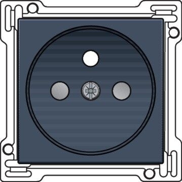 Niko afwerkingsset Alu Look Grey Steel 28,5mm 220-66601