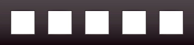 Niko Vijfvoudige horizontale afdekplaat, kleur Intense dark brown Niko 124-76005