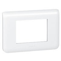 Legrand Afdekraam Mosaic 3 mod muur wit. 78803