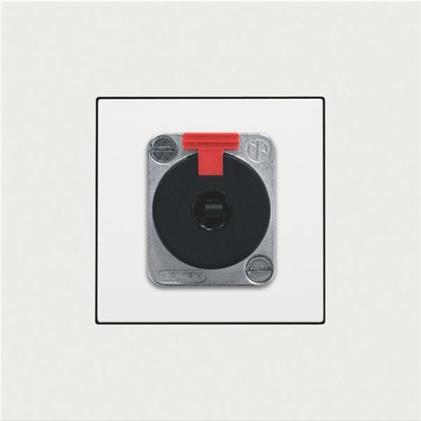 Niko Centraalplaat voor XLR/JACK-aansluiting white steel 154-69856