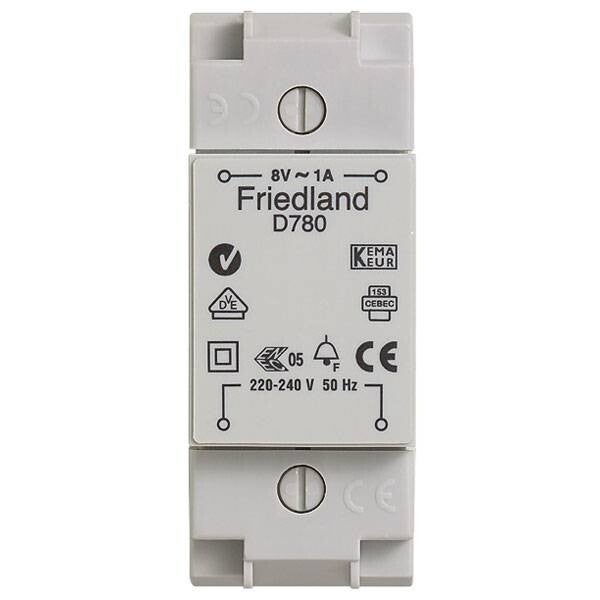 friedland Deurbel transfo 8V -1A D780