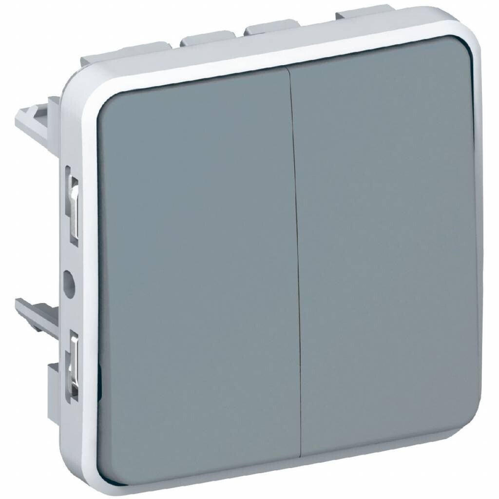 Legrand Plexo Dubbele wisselschakelaar 69525