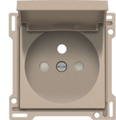Niko afwerkingsset stopcontact met klapdeksel, Champagne 28,5mm 157-66603