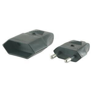 Set stekkers Mannelijk + Vrouwelijke 230V Zwart ELIX_38608