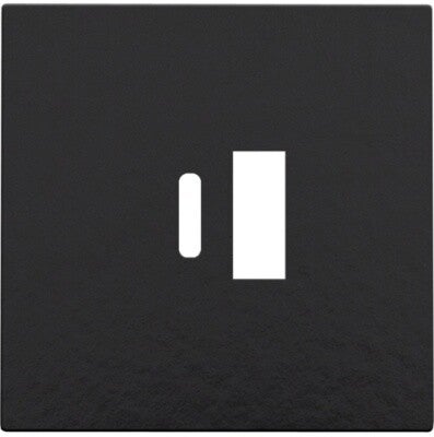 Niko Afwerking USB-A - USB-C- Piano Black- 200-68002