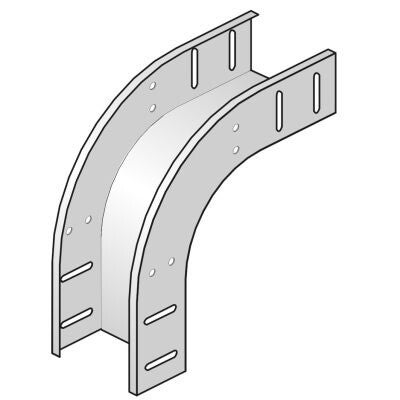 Valbocht 90° Kabelbaan 60 x 75mm VER_VB90X60X075