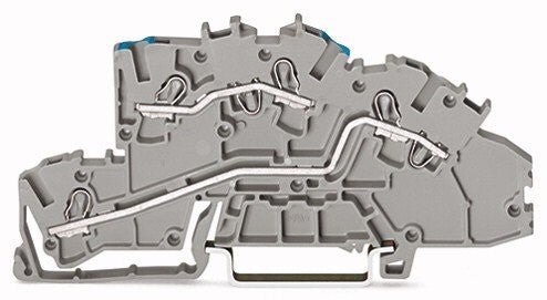 Wago Rijgklem TOPJOB 4mm² grijs front N/L 2003-7649 WAG_2003-7649