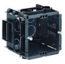 Helia inbouwdoos koppelbaar 65mm met schroeven per 10 stuks  Helia7650