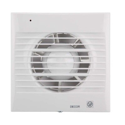 S&P WC/Badkamer ventilator 100m³ met Hygrostaat DECOR100CHZ
