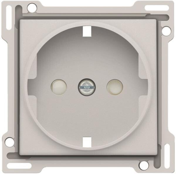 Niko Afwerkingsset stopcontact met randaarde light grey 102-66901