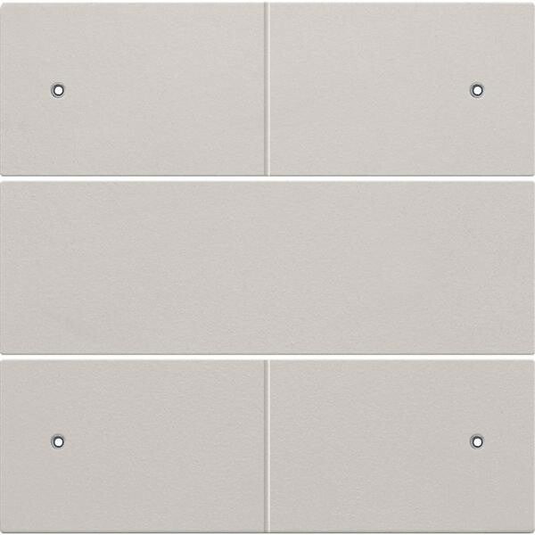 Niko Afwerkingsset voor 4-voudige potentiaalvrije drukknop 24 V met leds light grey 102-40150