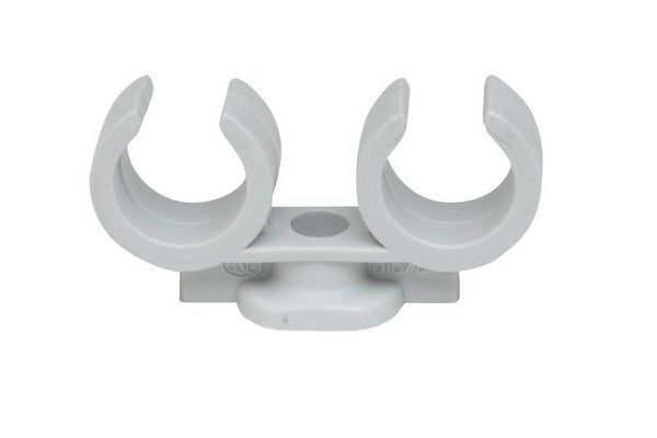 Dubbele klembeugel 19-21 X2 Grijs per 25  GSV_517-2_25