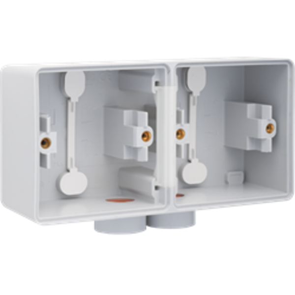 Niko horizontale opbouwdoos met 1×2 ingangen M20 NIKO 700-84802