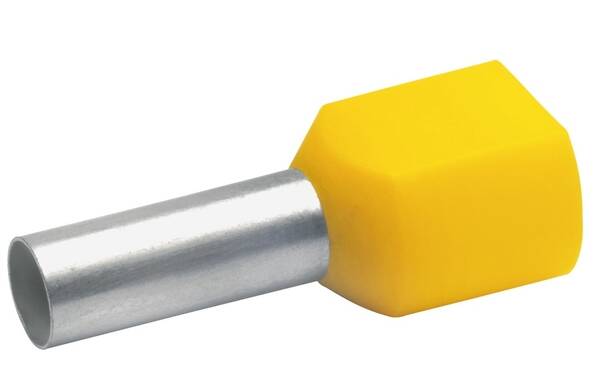 Klauke Dubbele adereindhuls 2x6 mm 100 stuks Geel 875/14