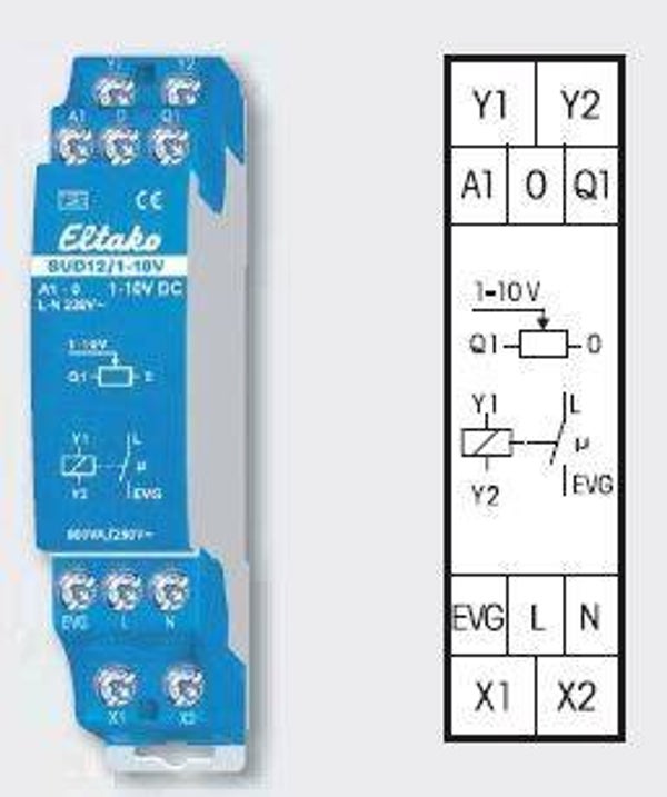 Eltako Stuurmodule SUD12 voor universele dimmers SUD12