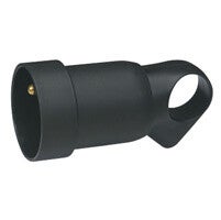 Legrand Koppelcontactstop 2P+A met ring 16A zwart 050429