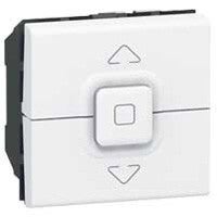 Legrand Mosaic schakelaar voor rolluikbediening 500W - 2 modules - wit 077026