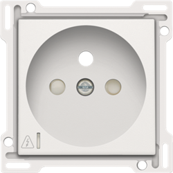 Niko 101-66606 Afwerkingsset stopcontact incl. overspanningsbeveiliging penaarde 28,5 mm white 101-66606
