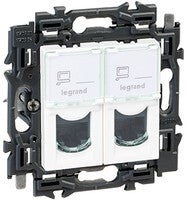 Legrand Valena Next 2xRJ45 UTP cat6 Set Wit klauwen - 741571