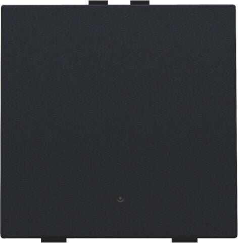Niko Enkelvoudige drukknop met led Intense Black steel 161-52001