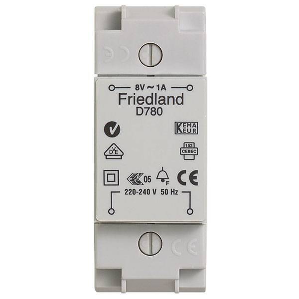 friedland Deurbel transfo 8V -1A D780