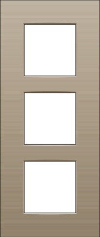 Niko Drievoudige verticale afdekplaat, kleur Intense bronze Niko 123-76300