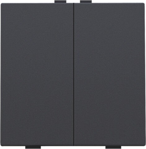 Niko Tweevoudige drukknop Anthracite 122-51002