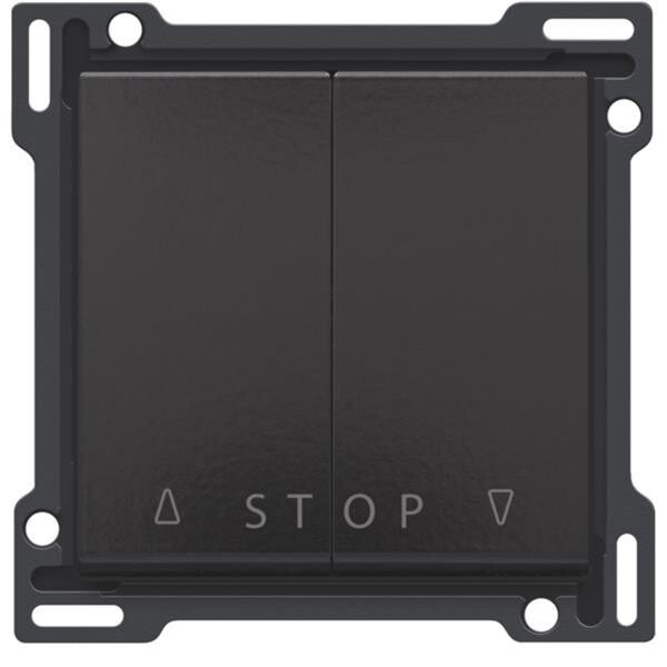 Niko Toets voor rolluikschakelaar 2-voudig el.stur. piano black 200-65918