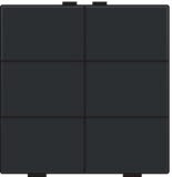 Niko Zesvoudige drukknop Pure Piano Black 200-51006