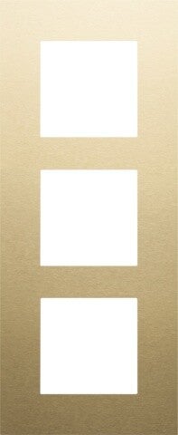 Niko Drievoudige verticale afdekplaat, kleur Pure alu gold Niko 221-76300