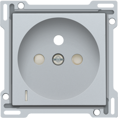 Niko Intense Sterling Afwerkingsset stopcontact met spanningsaanduiding 121-66607