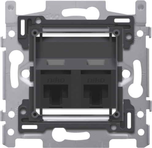 Niko 2x RJ45- Schuin UTP cat. 6A  170-65372