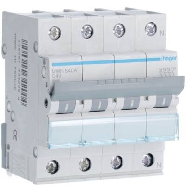 Hager Automaat 3kA - C - 3P+N - 40A - 4M - MWN640A