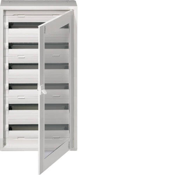 Hager Vega D Opbouw 6 rijen 144 mod 1050x550 doorzichtige deur- FD62CN  HAG_FD62CN