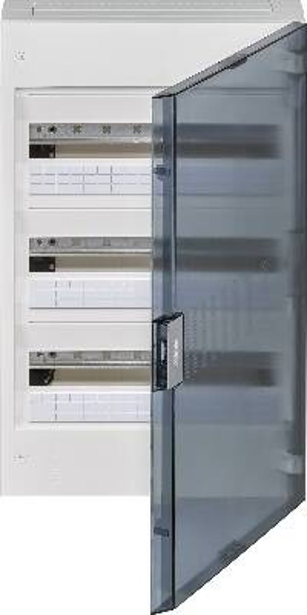 Hager Vega verdeelkast 3rij 54 mod doorzichtige deur HAG_VB318R