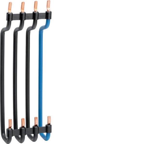 Hager Verticale overbrugging 4P Zwart/Blauw per stuk KC450   HAG_KC450